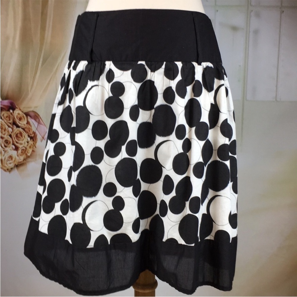 STAR City Black and White Skater Skirt 3 Junior